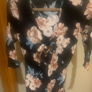 Forever 21 floral jumpsuit